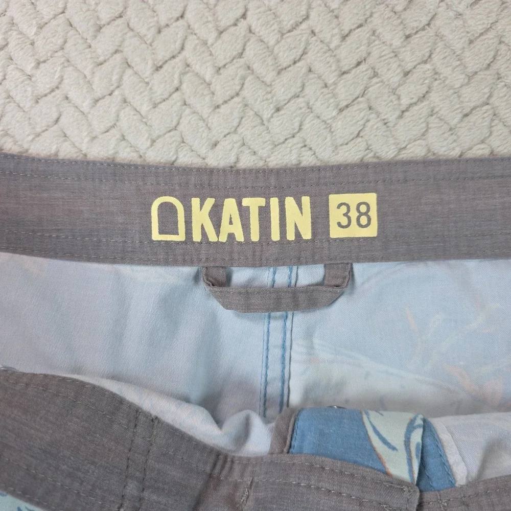 Katin Blue Fish Print Men’s Board Shorts